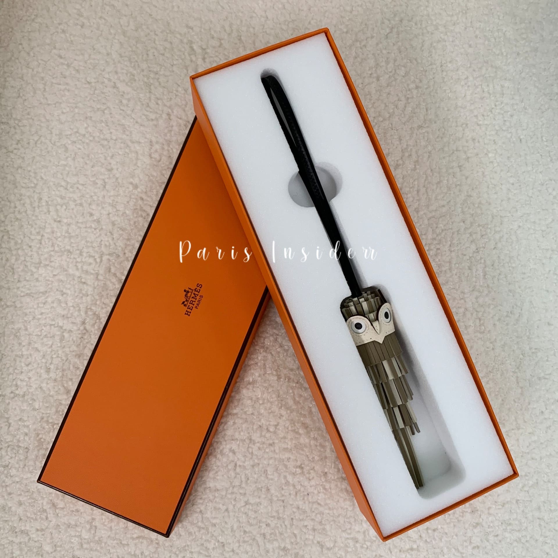 Hermes Chouette Charm Beige Marfa x Craie x Noir x Nata x Blanc