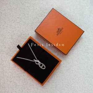 Hermes Chaine d'ancre Pendant 925 Sterling Silver Necklace