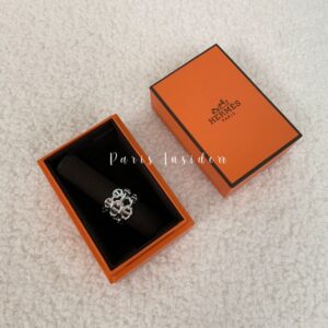 Hermes Chaine d'ancre Enchainee Large Model 925 Sterling Silver Ring