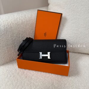 Hermes Constance To Go Wallet Noir PHW