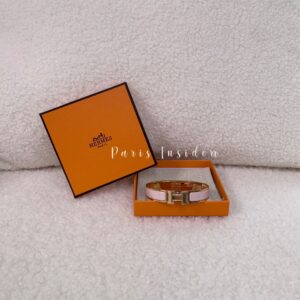 Hermes Clic H Bracelet Rose Candeur GHW