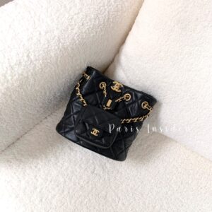 Chanel Black Backpack With The Pouch AS3947