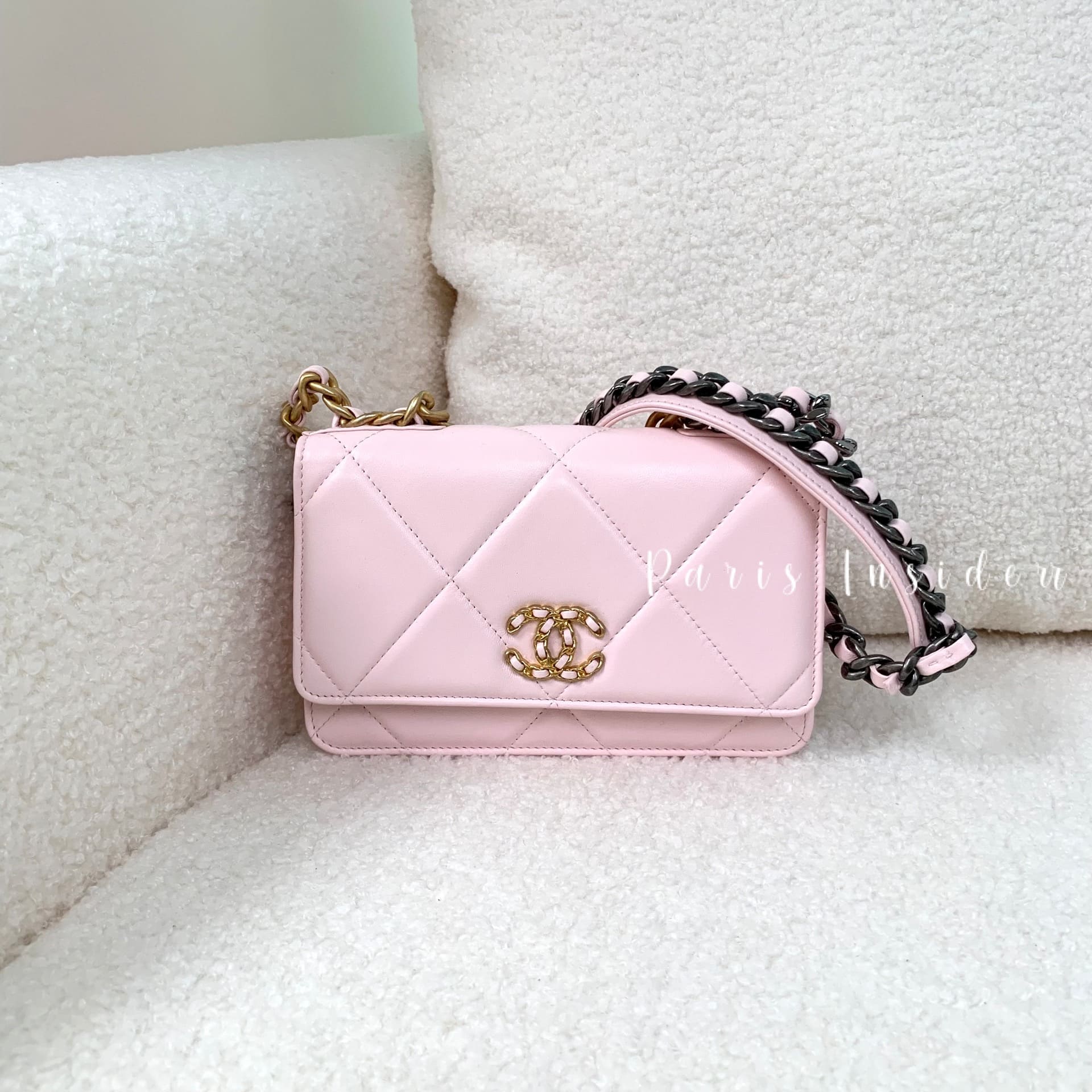 Chanel 19cm Wallet On Chain Pink Sakura