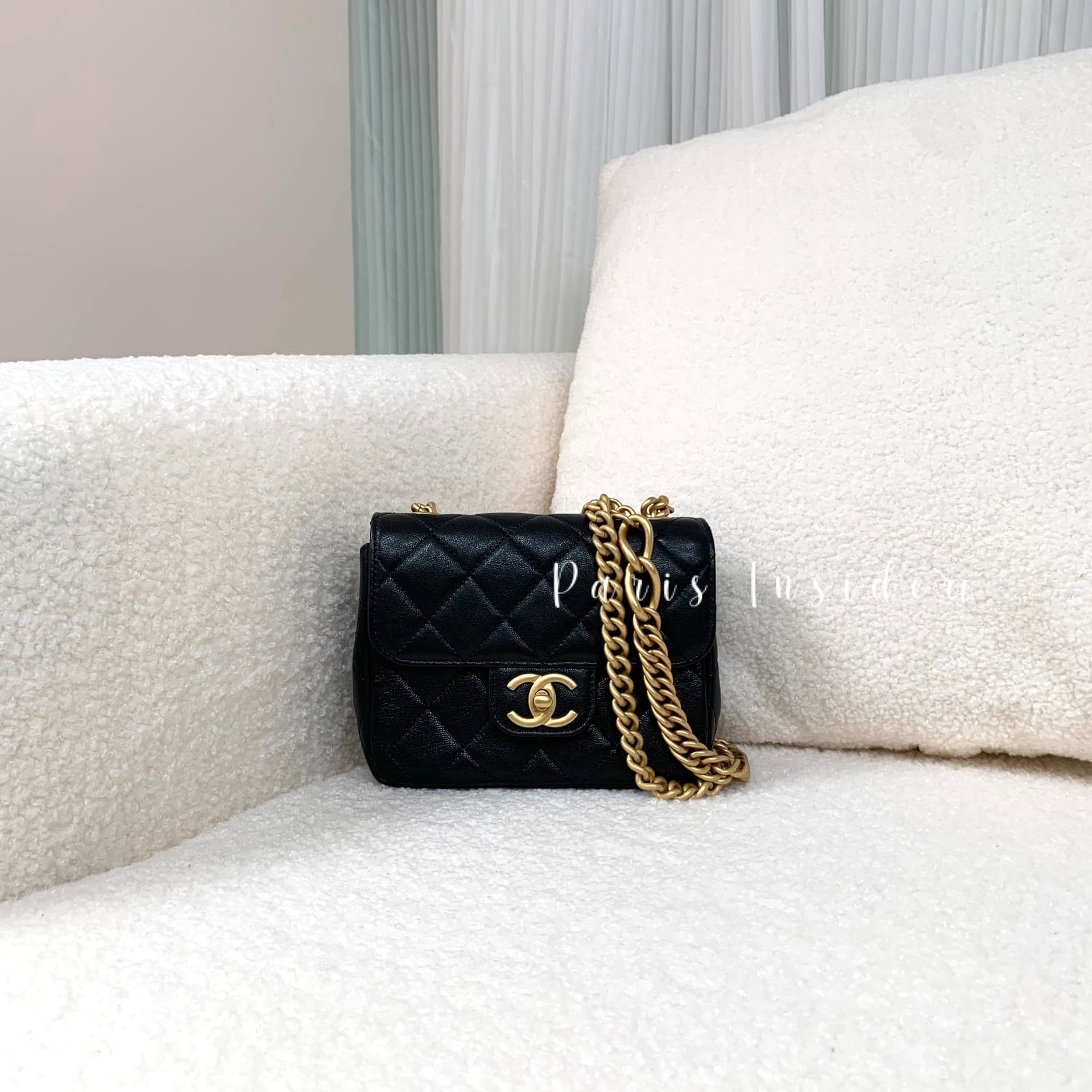 Chanel 17cm Black Classis Flap With Double Chain