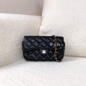 Chanel 2 in 1 Black Wallet On Chain