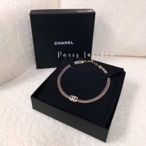 Chanel CC Logo Leather Choker