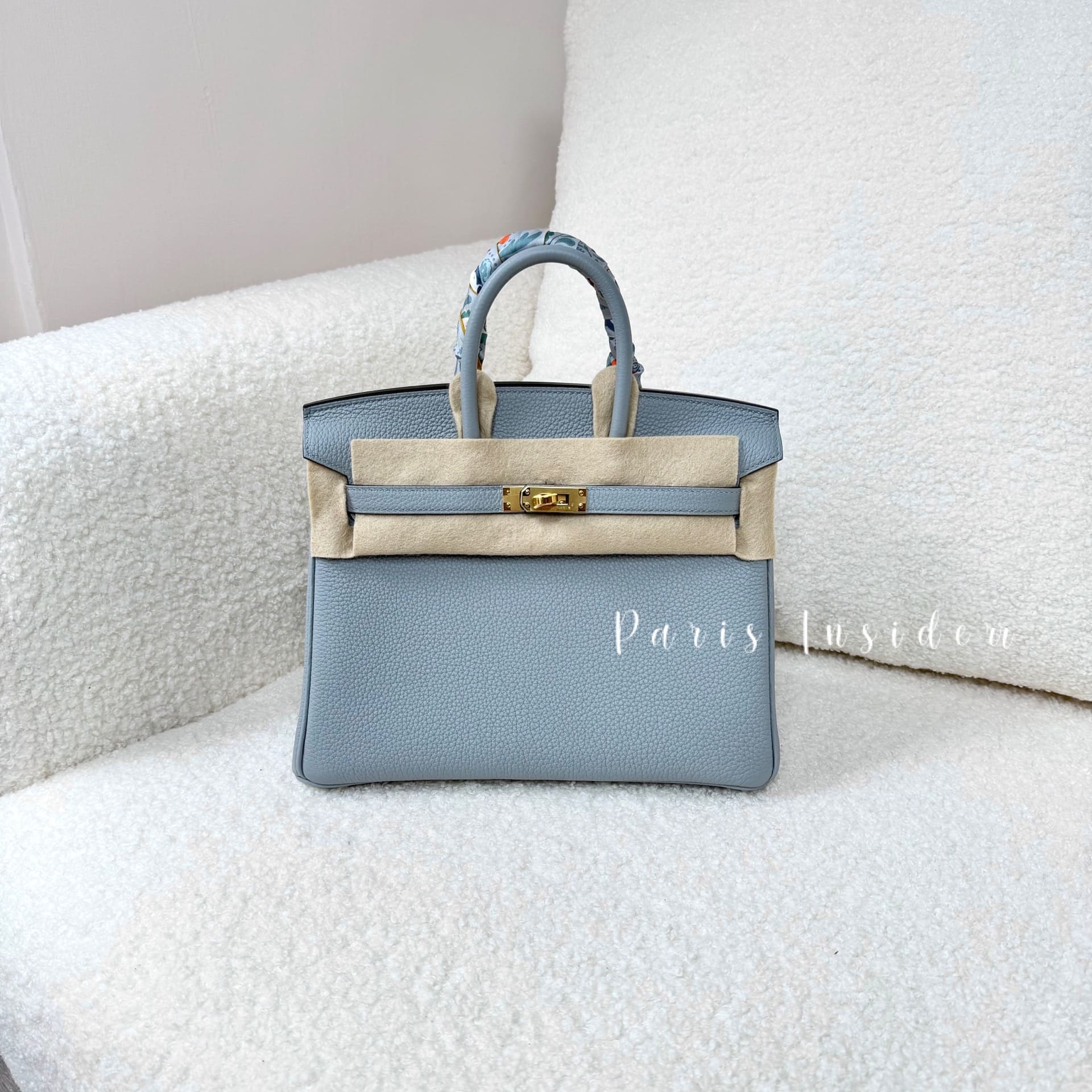 Hermes Birkin 25 Blue Glacier GHW