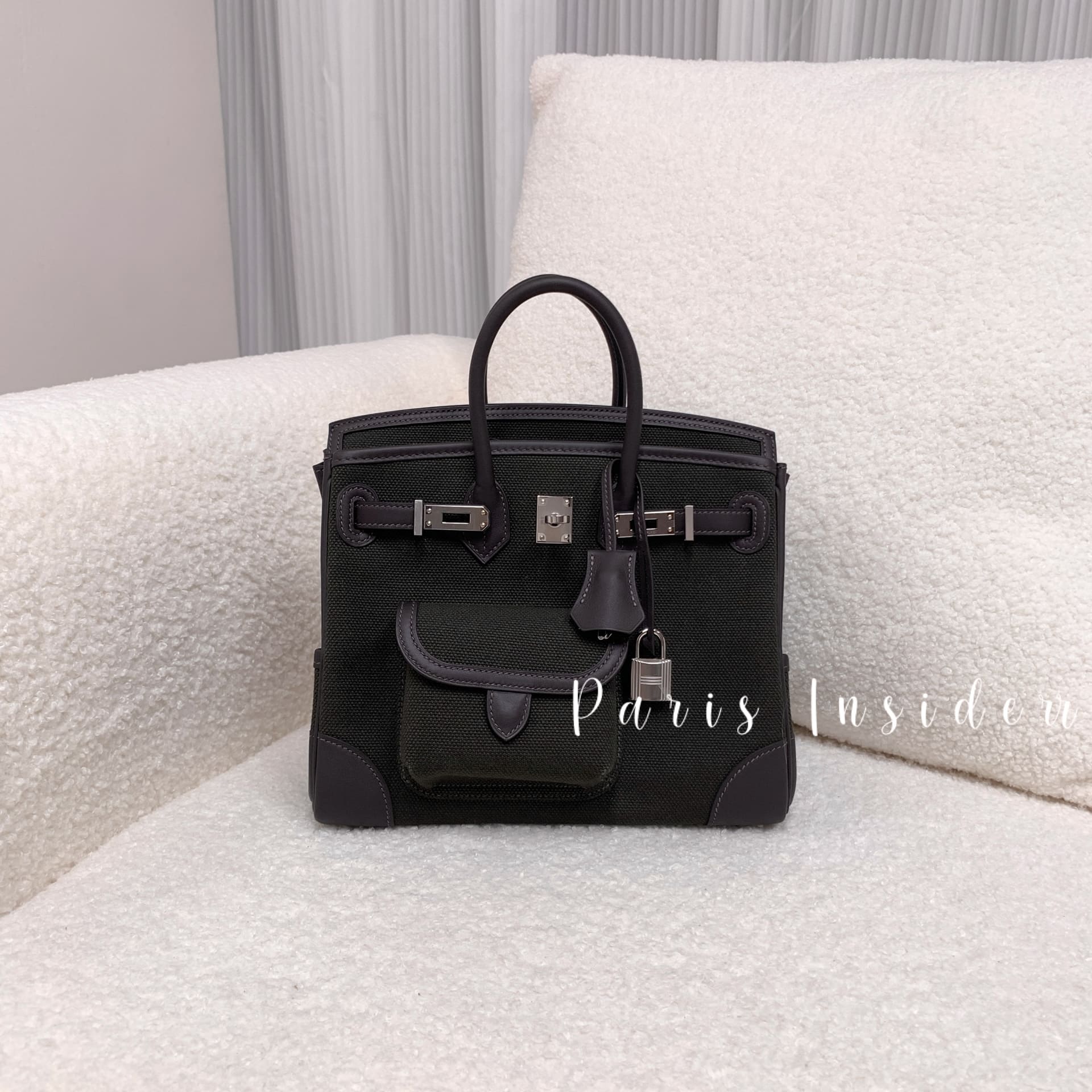 Hermes Birkin 25 cargo - dark bronze/ebene CK