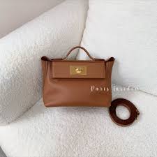 Celine Small Triomphe Logo Bucket Bag Tan - Paris Insider HK limited