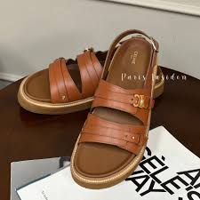 Celine Tippi Triomphe Sandal – Dark Brown (深棕色) - Paris Insider HK limited