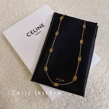 Celine TRIOMPHE MINI TRIOMPHE NECKLACE – BRASS WITH GOLD FINISH 金色 - Paris Insider HK limited
