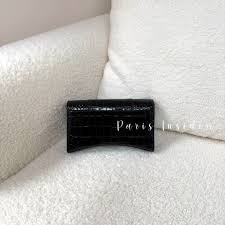 Balenciaga Hourglass Wallet On Chain Black - Paris Insider HK limited