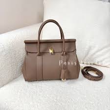 Loro Piana Loom 25 Bag Fossil With Sun Gold - Paris Insider HK limited