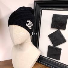 Chanel CC Logo Oatmeal Beanie - Paris Insider HK limited