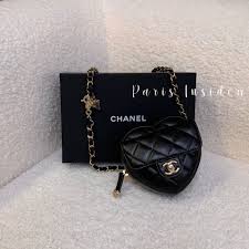 Chanel Mini Heart Belt Bag – Black 黑 - Paris Insider HK limited