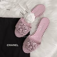 Chanel 24p CC Camellia Slippers – baby pink 淺粉 - Paris Insider HK limited