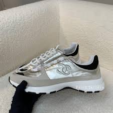 Chanel 25A Trainers G46609 – Light Gold, Light Gray & Black 淡金、淡灰與黑 - Paris Insider HK limited