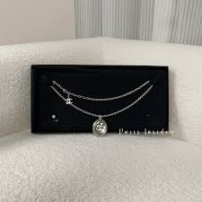 Chanel 25ss long pendant necklace ABF570 – silver/transparent/white 銀透白 - Paris Insider HK limited