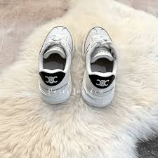 Celine Runner Cr-02 Low Lace-up Sneakers Optic – White With Black 黑白 - Paris Insider HK limited