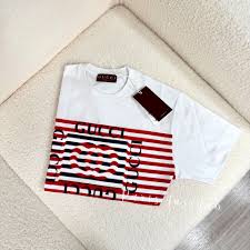 Gucci Logo T-shirt White and Red - Paris Insider HK limited