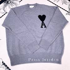 Ami Adc Logo Sweater – grey 灰 - Paris Insider HK limited