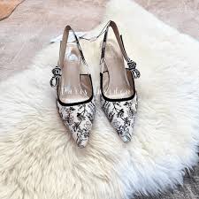Christian Dior J’Adior Slingback Pump Millefiori Motif- Nude With White 裸色拼白 - Paris Insider HK limited