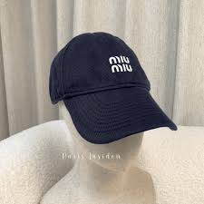 Miu Miu baseball cap – blue 藍 - Paris Insider HK limited