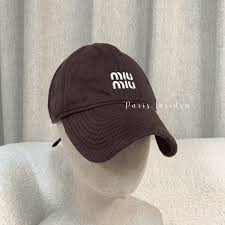 Miu Miu baseball cap – dark brown 深棕 - Paris Insider HK limited