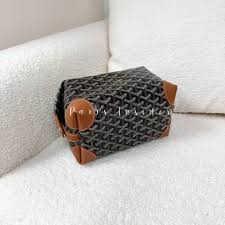 Goyard Bowling 25 Toiletry Bag Black With Tan - Paris Insider HK limited
