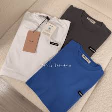 Miu miu cotton T shirt – white/blue/grey 白/藍/灰 - Paris Insider HK limited