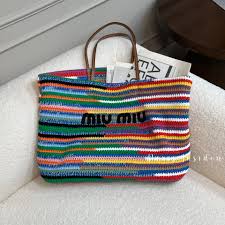 Miu Miu Crochet Tote Bag – Multicolored (彩色) - Paris Insider HK limited