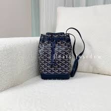 Goyard Petit Flot Bucket Bag - Navy Blue