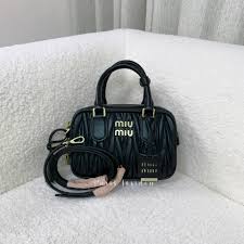 Miu Miu mini Arcadie Matelassé Nappa Leather Bag – black 黑 - Paris Insider HK limited